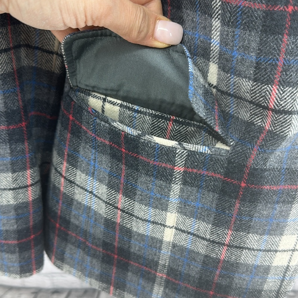 Pendleton Tweed Virgin Wool Single Button Fitted … - image 2